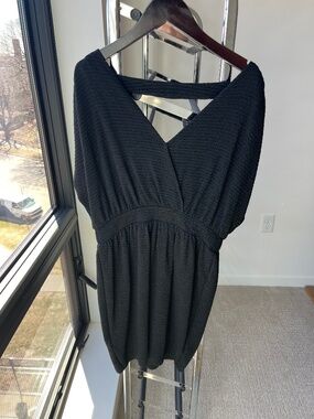 BCBGeneration black Dolman surplice neck minidress XXS